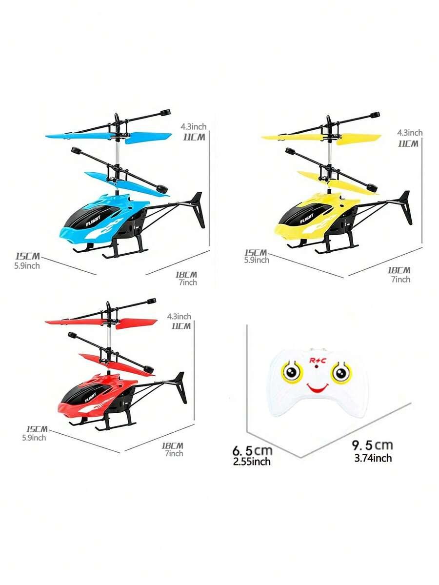 SHEIN NIEBIESKI HELIKOPTER ZABAWKA S07__15X18X11CM