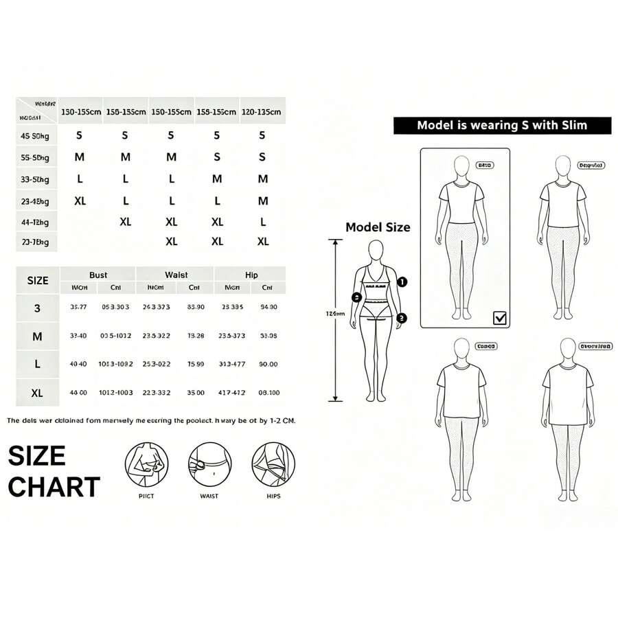 SHEIN TRZYCZĘŚCIOWY KOMPLET BIKINI S09__L