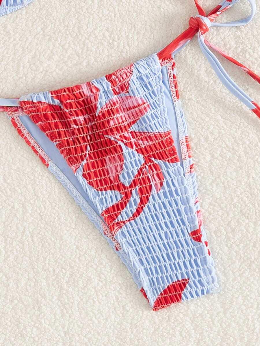 SWIM MOD DWUCZĘŚCIOWY STRÓJ KĄPIELOWY WZÓR KWIATY S09__M