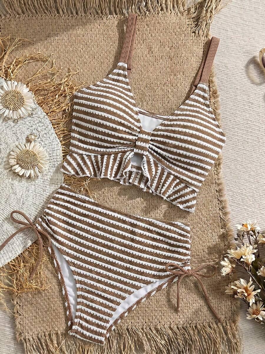 SWIM VCAY DWUCZĘŚCIOWY STRÓJ KĄPIELOWY PASKI S09__XL