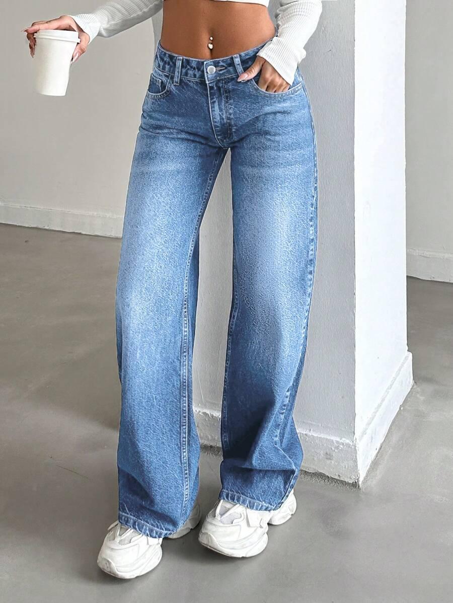 SHEIN NIEBIESKIE SPODNIE JEANS S06__M