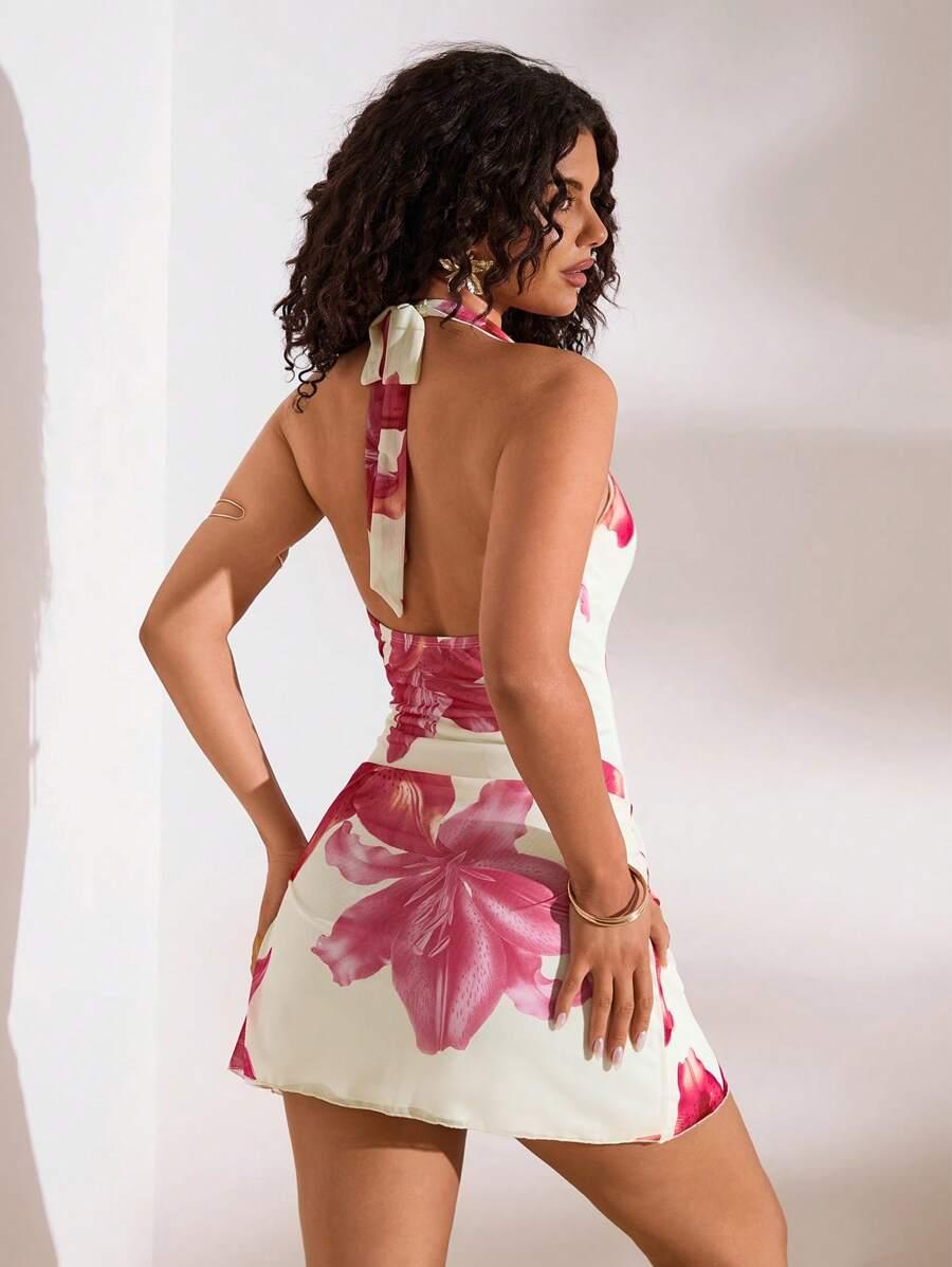 SHEIN MINI SUKIENKA PRINT S06__M