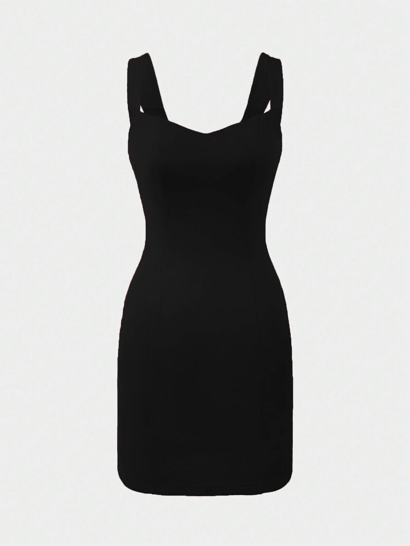 SHEIN CZARNA MINI SUKIENKA S06__M