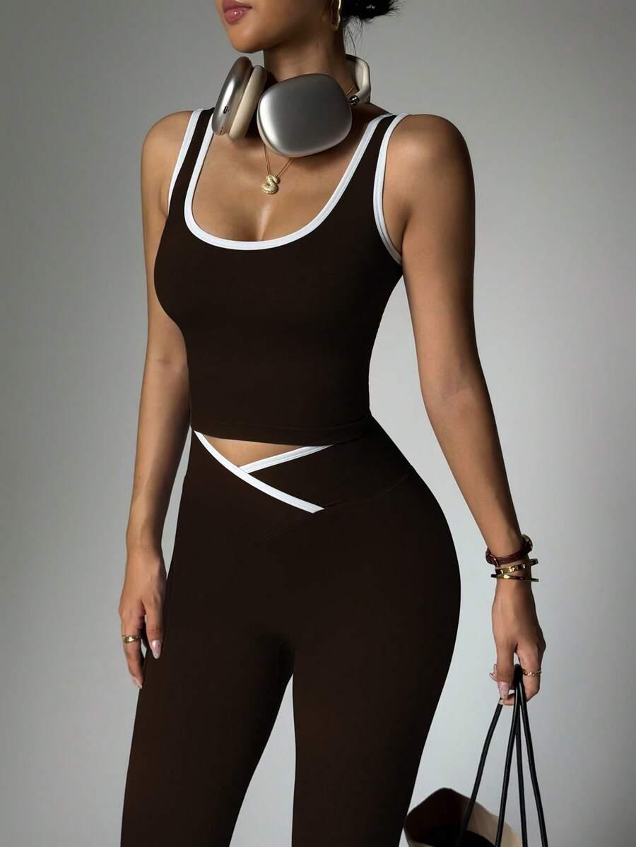 SHEIN KOMPLET TOP LEGGINSY S06__XS