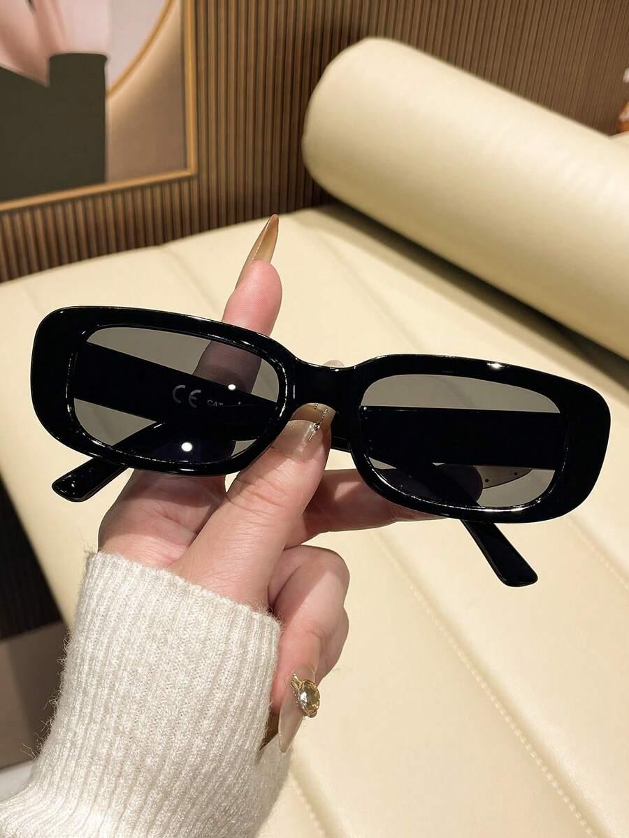 SHEIN CZARNE OKULARY PRZECIWSŁONECZNE S07