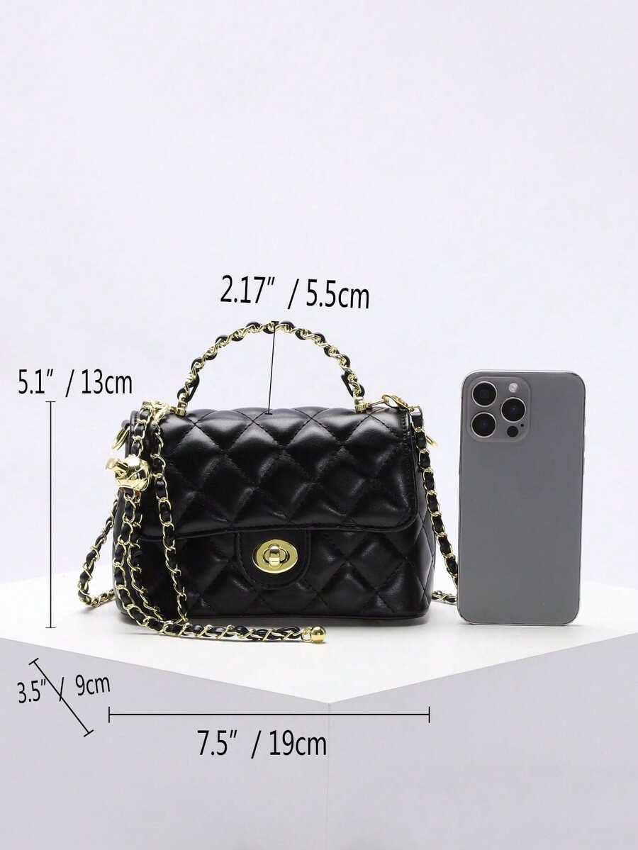 SHEIN CZARNA TOREBKA NA RAMIĘ S07__19X9X13CM