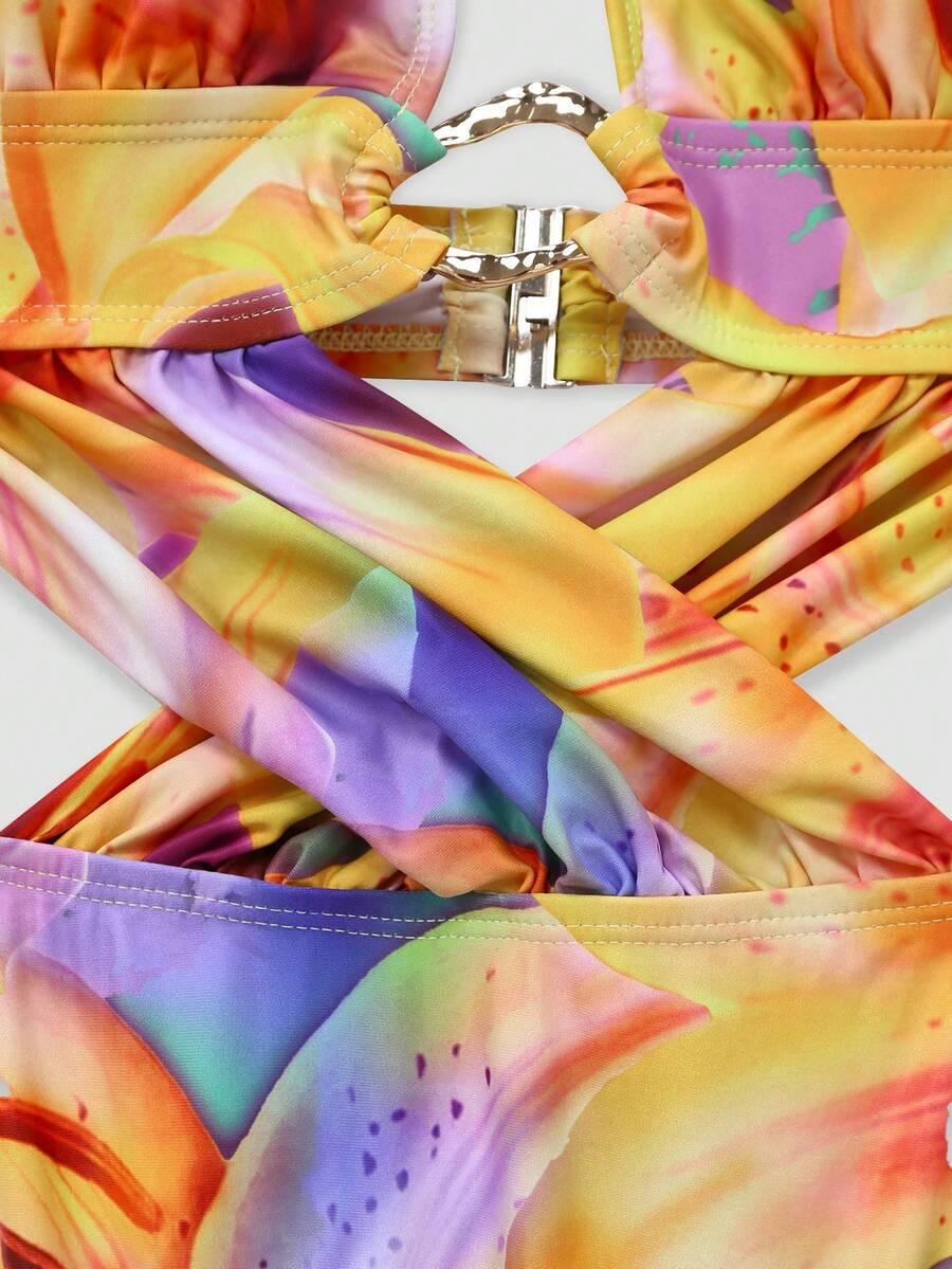 SWIM OASIS JEDNOCZĘŚCIOWY STRÓJ KĄPIELOWY SPÓDNICA KOMPLET S09__50