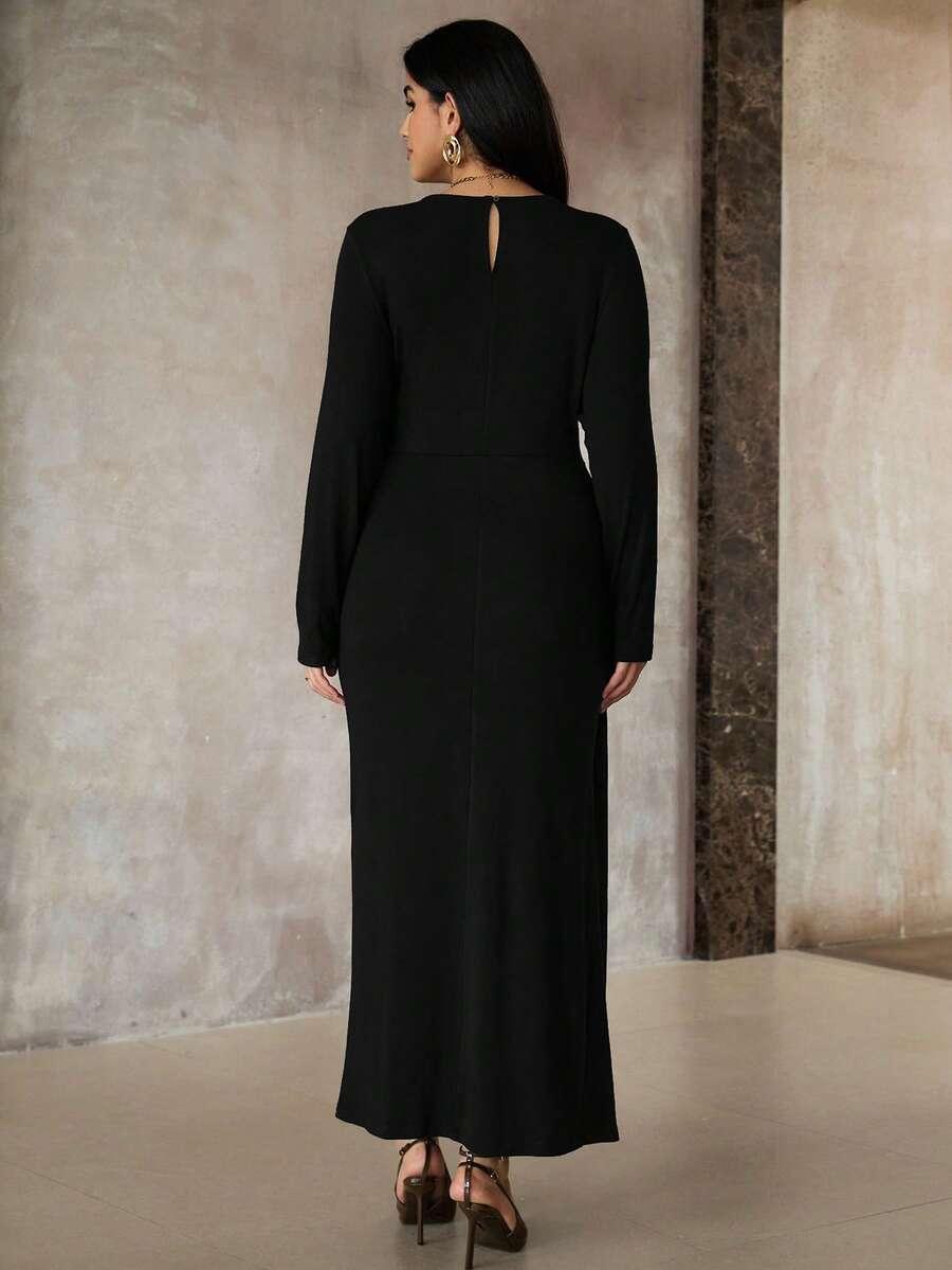 SHEIN CZARNA MAXI SUKIENKA S06__XXL