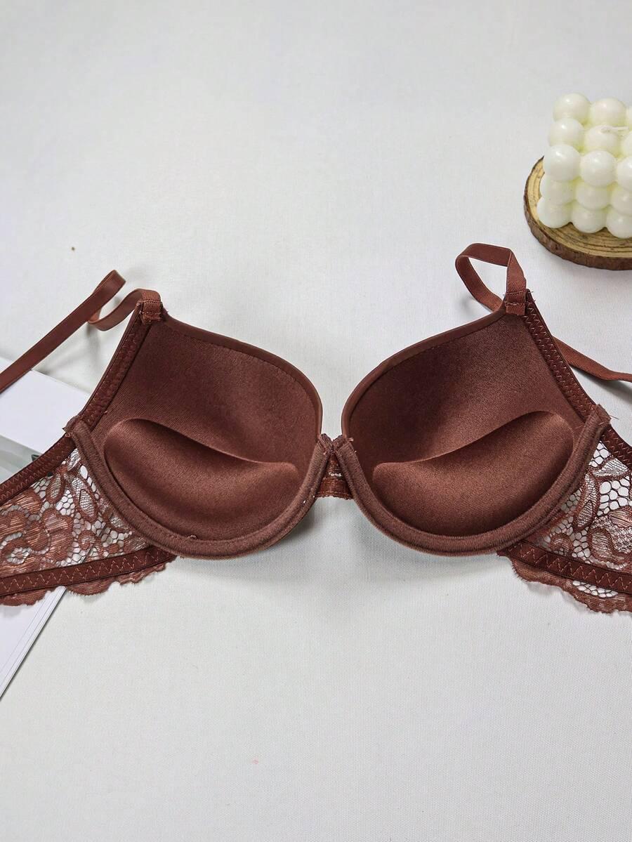 SHEIN BRĄZOWY BIUSTONOSZ PUSH-UP S06__70B