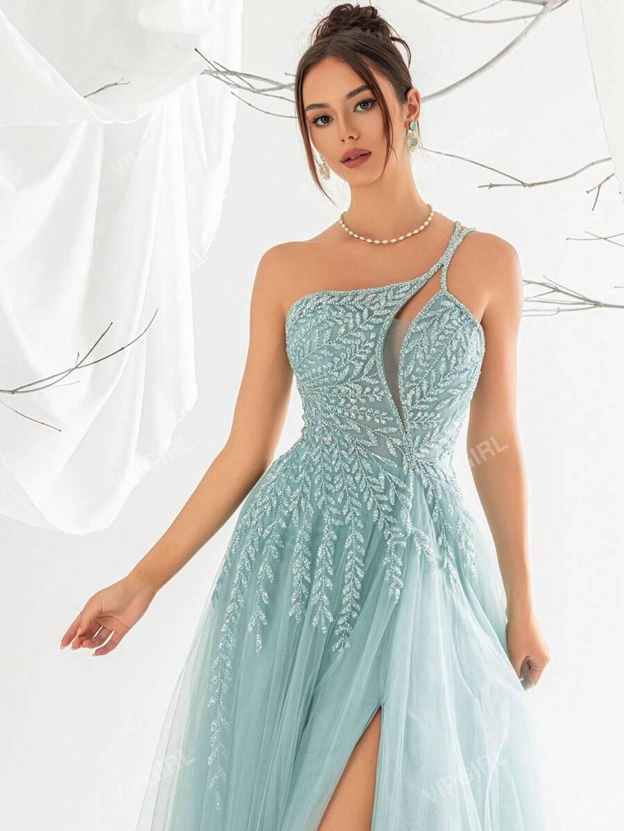 SHEIN NIEBIESKA MAXI SUKIENKA S06__XL
