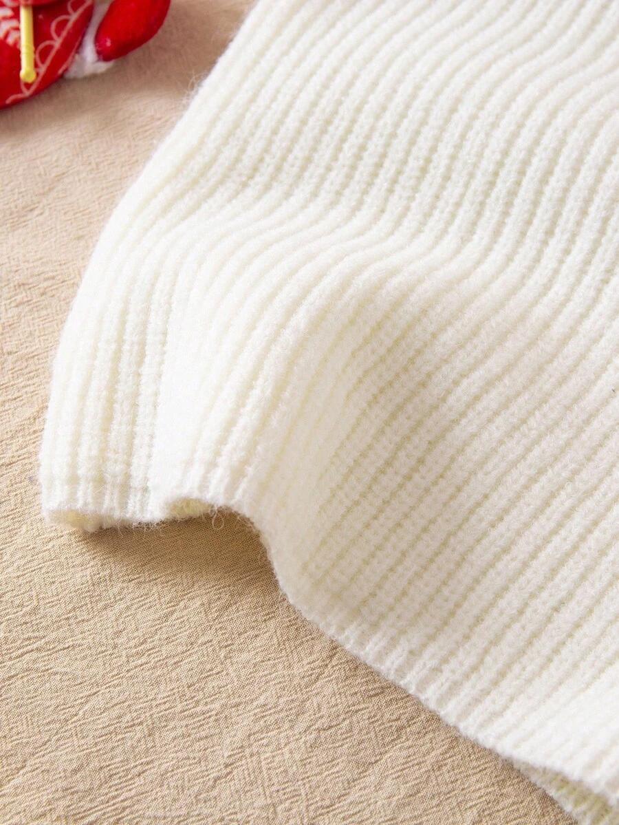 SHEIN DZIANINOWA SUKIENKA ZE ŚWIĄTECZNYM MOTYWEM BDD__104-110