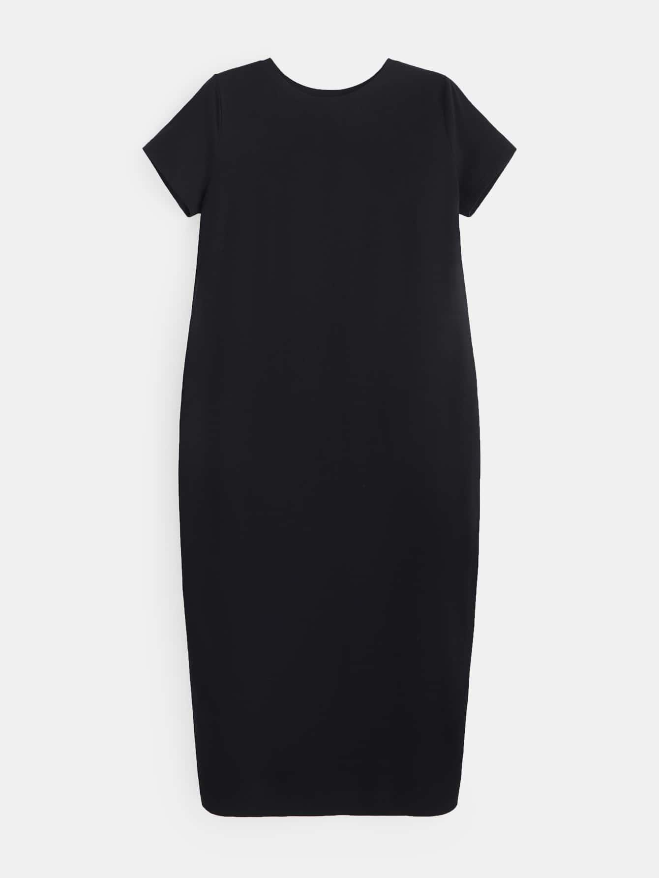 SHEIN CZARNA MAXI SUKIENKA S09__XXL