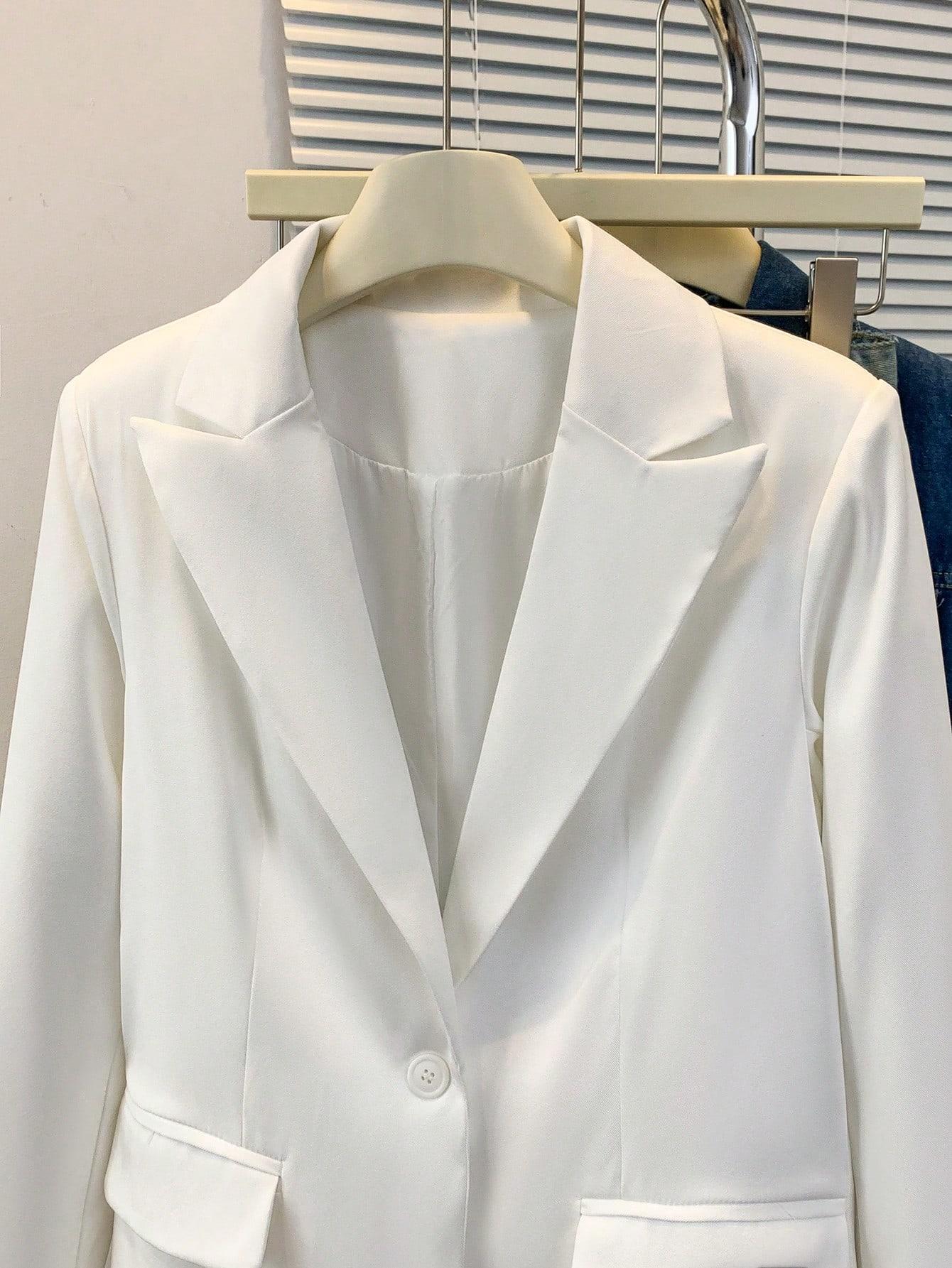 SHEIN BIAŁA MARYNARKA CASUAL S06__M
