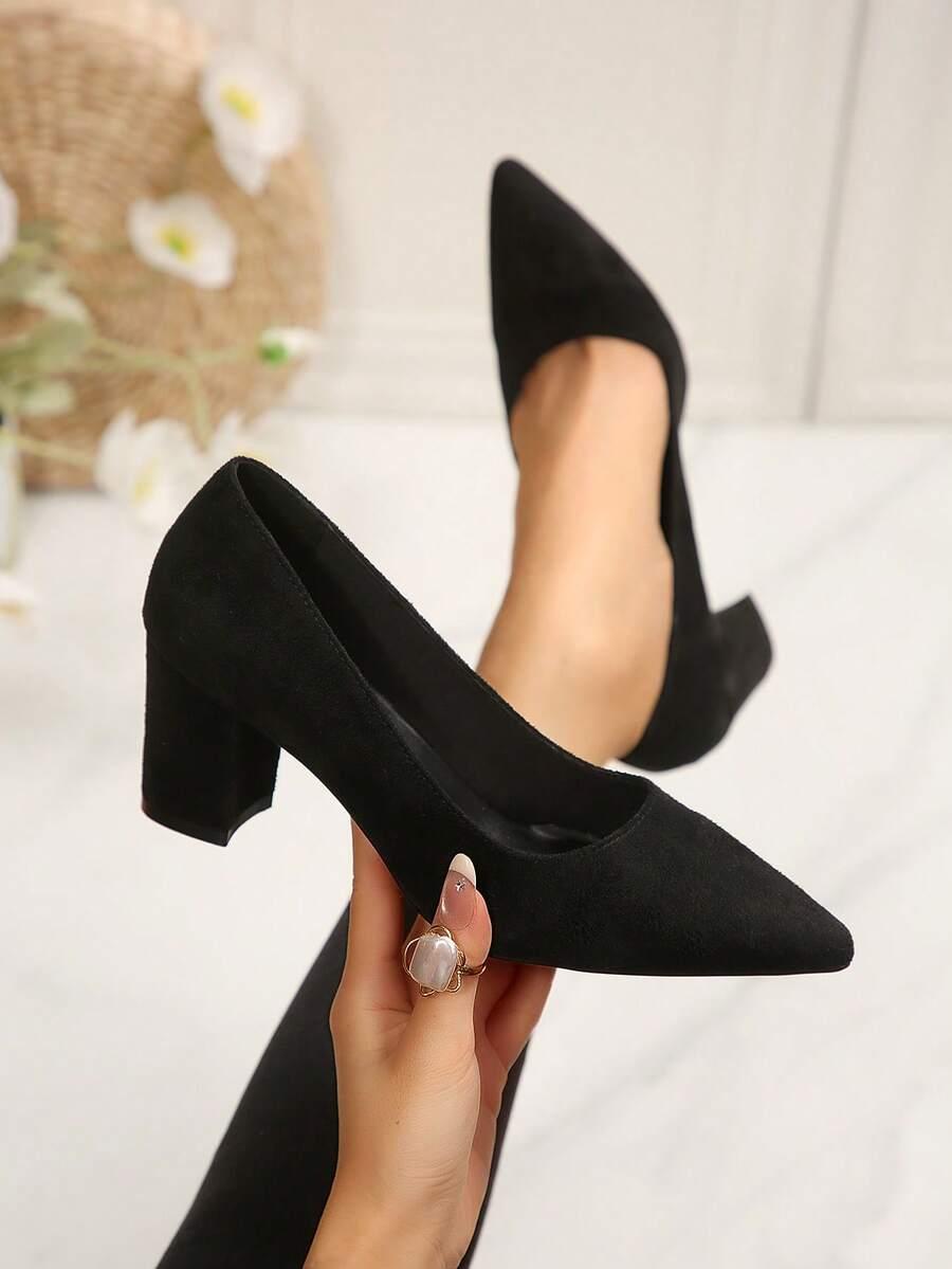 SHEIN CZARNE CZÓŁENKA SZPIC S06__36