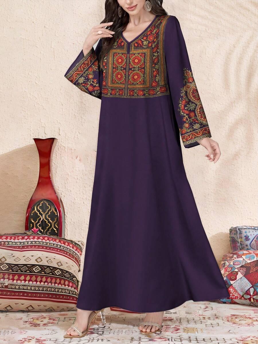 SHEIN MAXI SUKIENKA WZÓR S06__XL