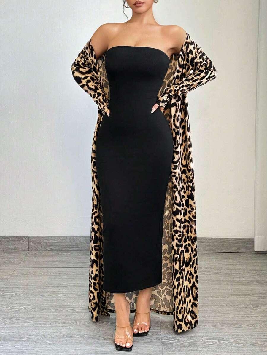 SHEIN SUKIENKA NARZUTA KOMPLET S09__L