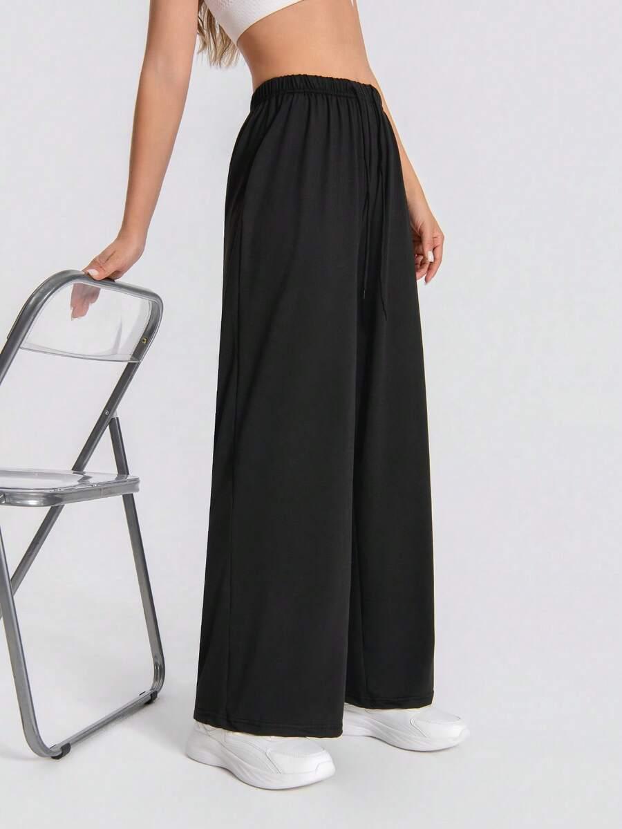 SHEIN CZARNE SPODNIE DRESOWE S06__L