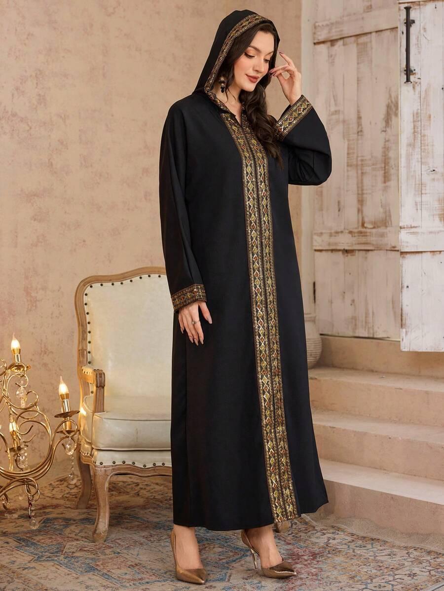 SHEIN MAXI SUKIENKA Z KAPTUREM S06__S