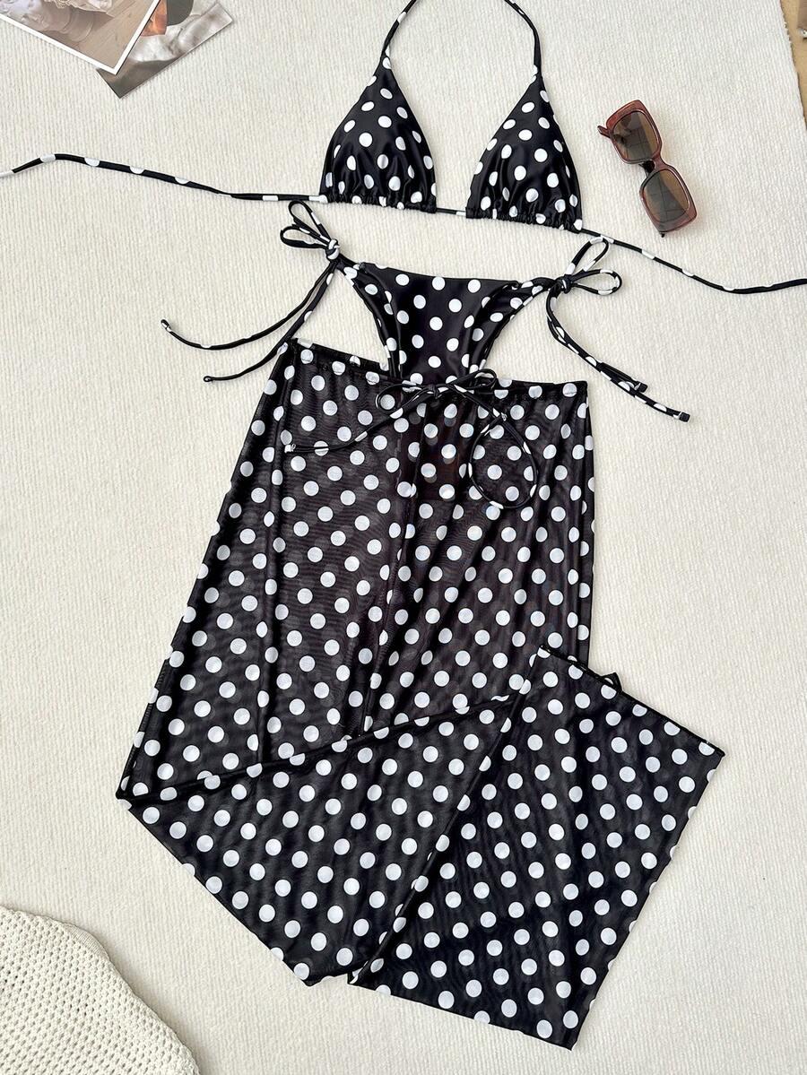 SHEIN DWUCZĘŚCIOWY STRÓJ KĄPIELOWY S09__L