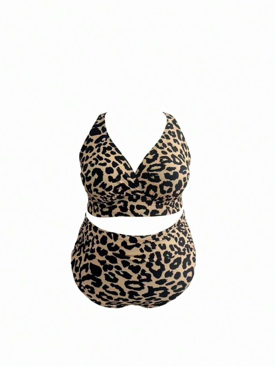 SHEIN DWUCZĘŚCIOWY STRÓJ KĄPIELOWY ANIMAL PRINT S09__60