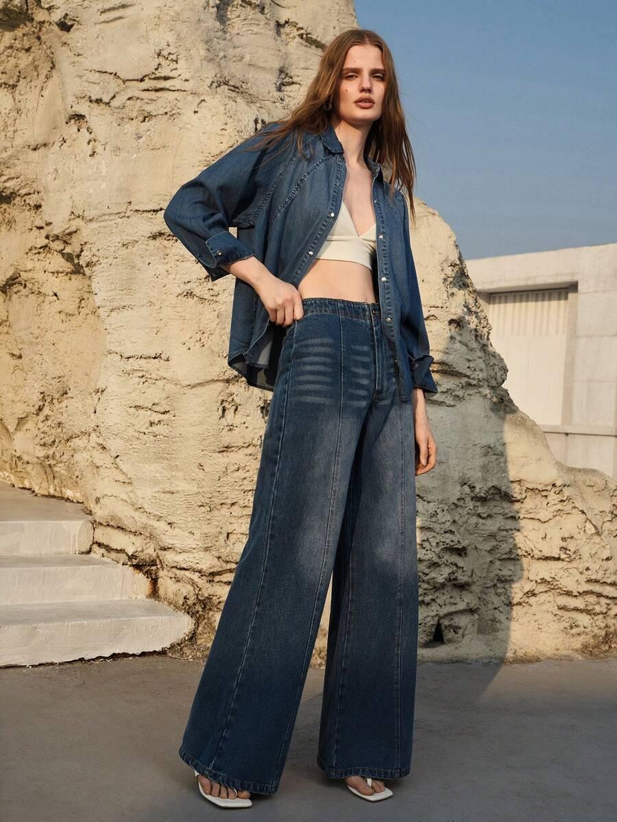 MOTF NIEBIESKIE SPODNIE JEANS S06__M