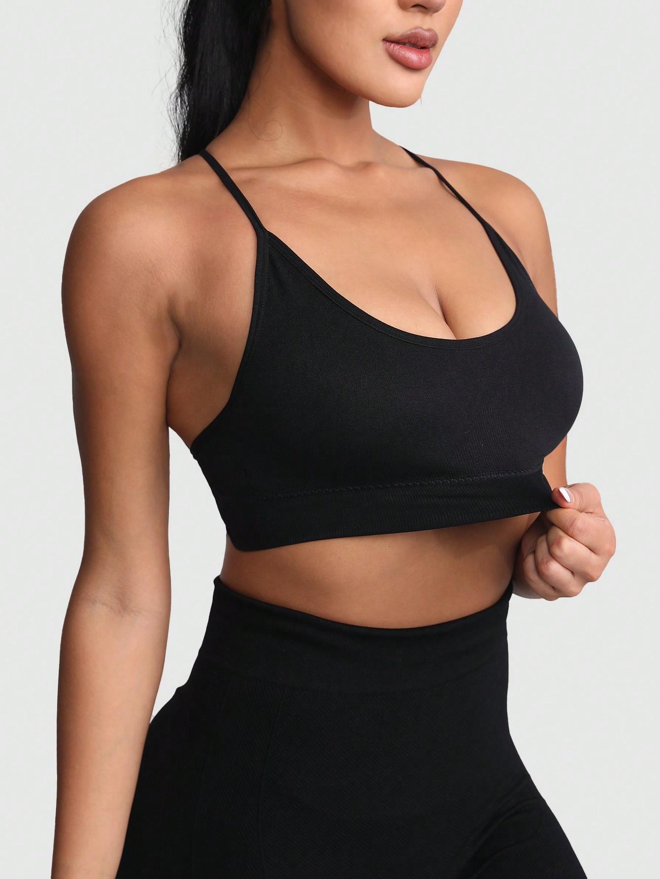 SHEIN CZARNY BIUSTONOSZ SPORTOWY S06__S