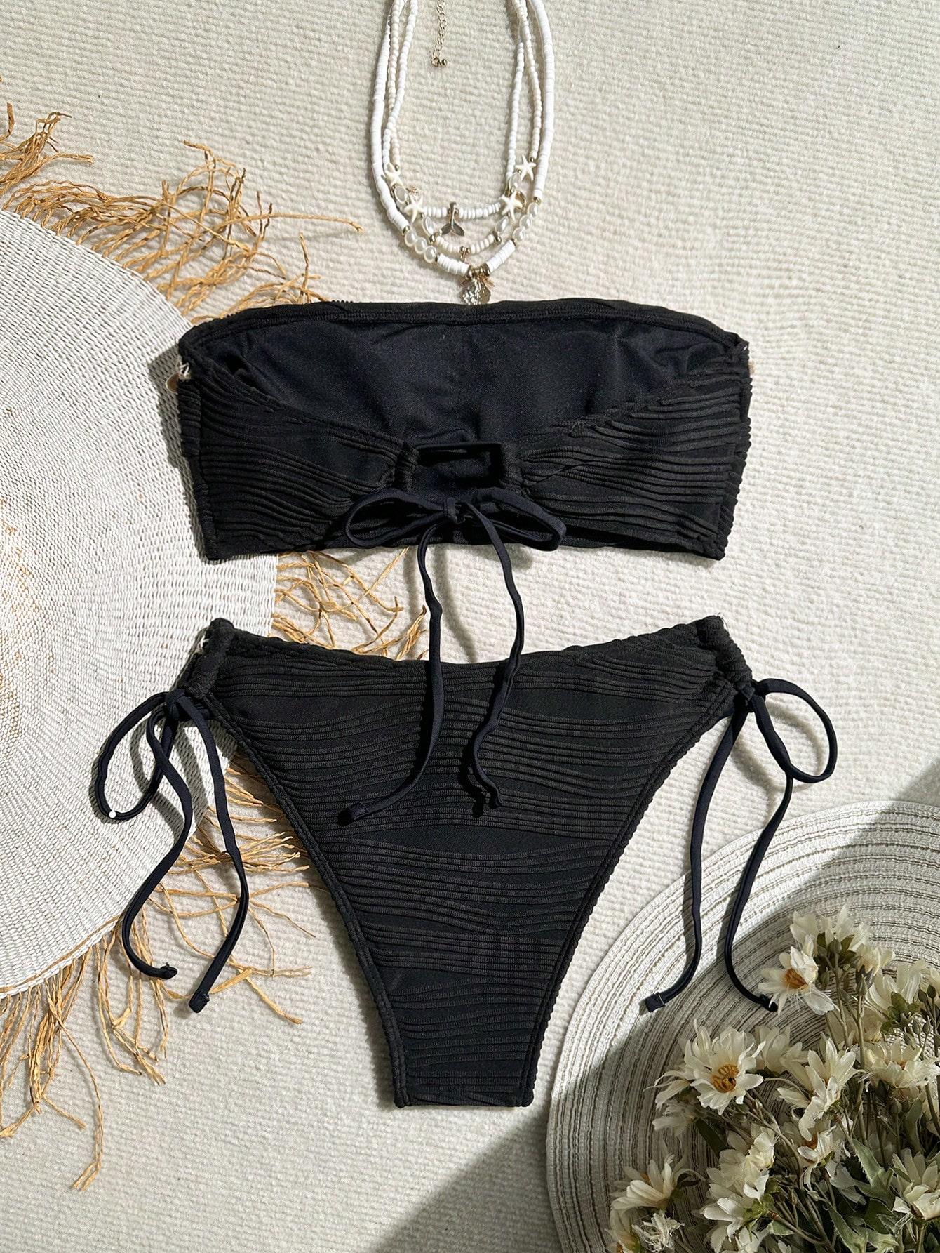 SHEIN DWUCZĘŚCIOWY STRÓJ KĄPIELOWY S09__XS