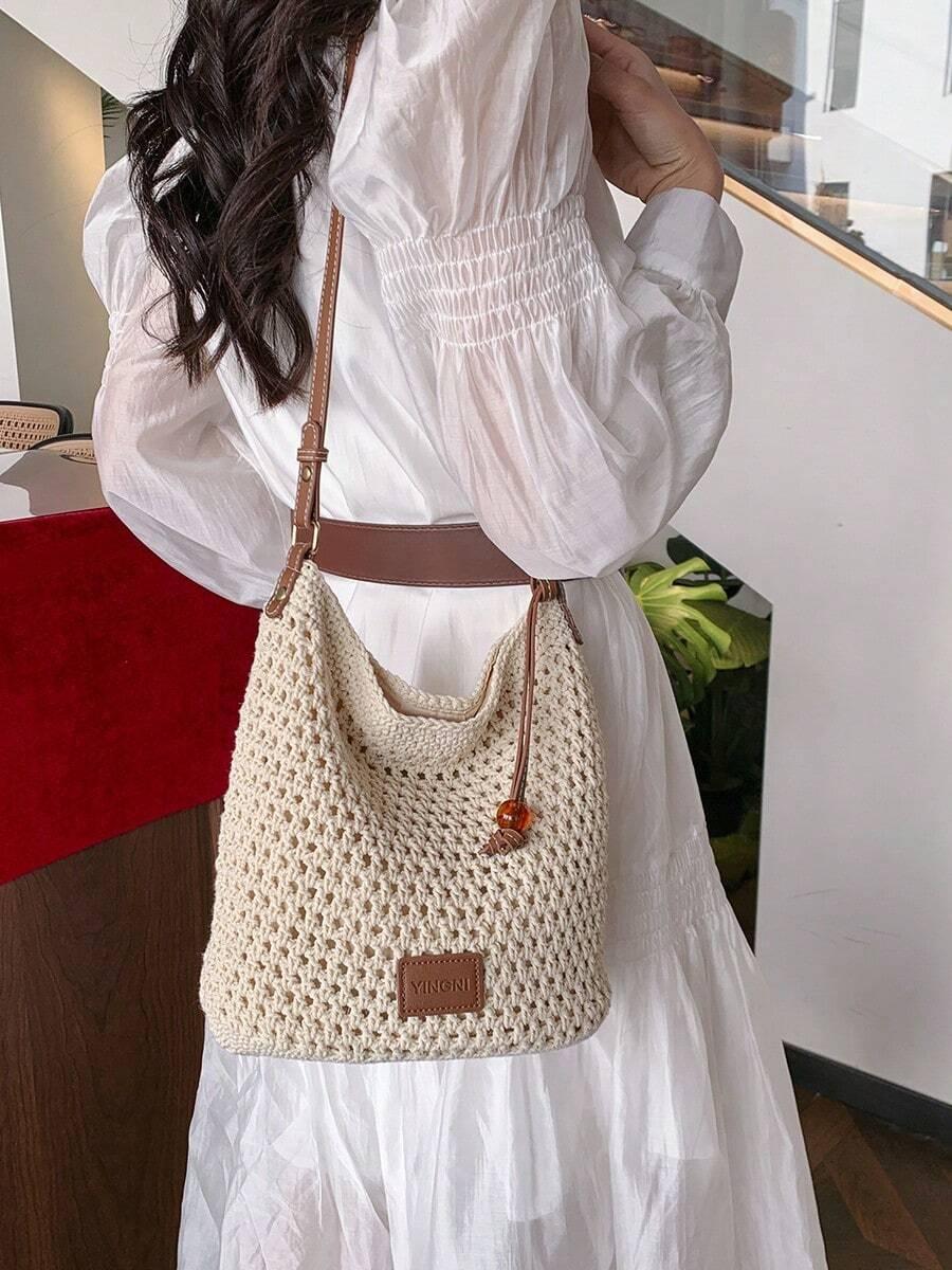 SHEIN BEŻOWA TOREBKA CROSSBODY S07__26X25