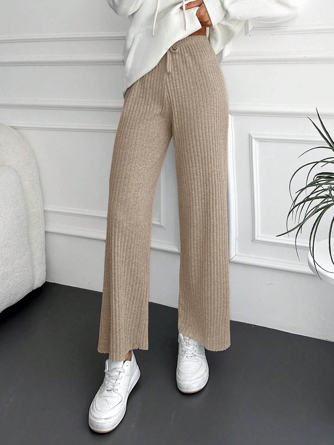 SHEIN BEŻOWE SPODNIE CASUAL S06__M