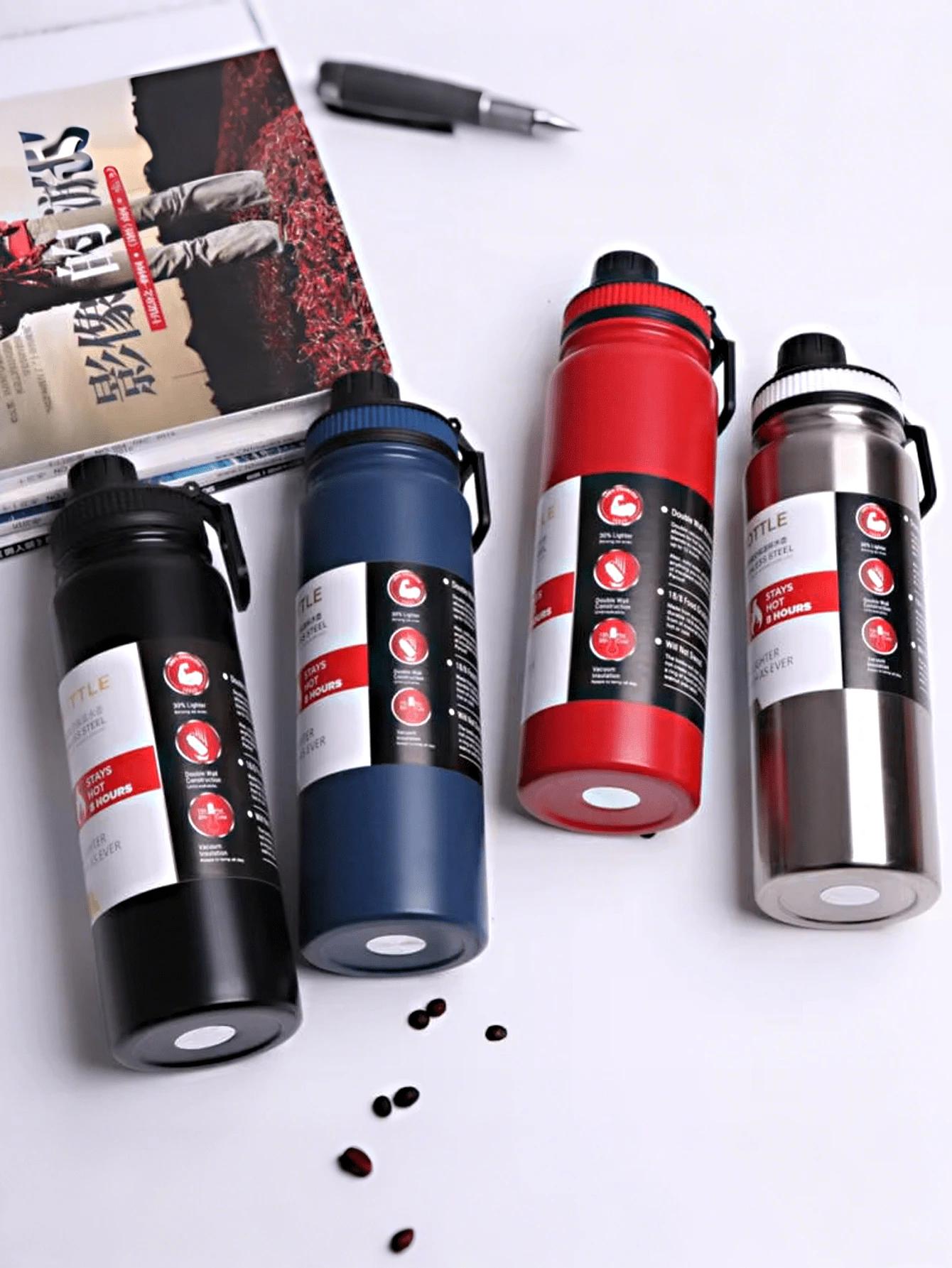 SHEIN CZERWONA BUTELKA NA WODĘ S07__1000ML