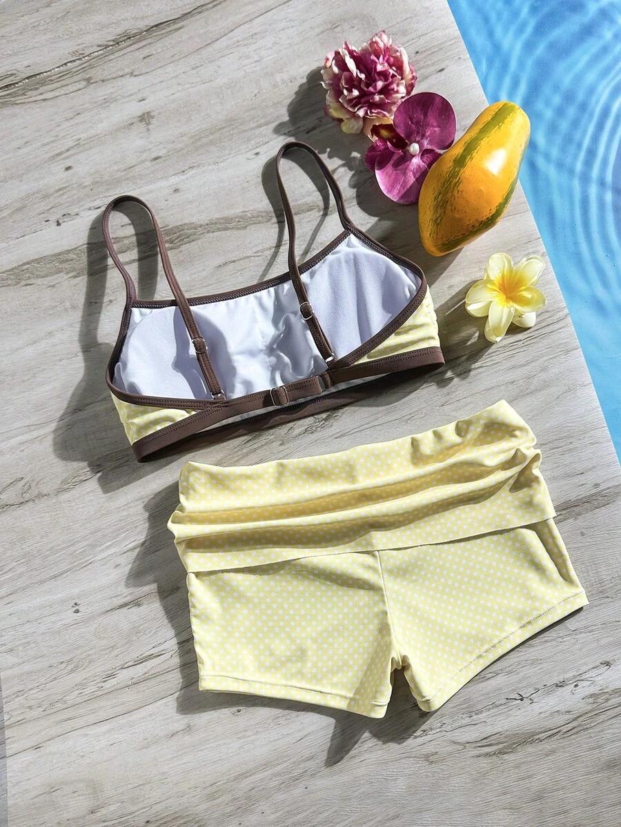 SHEIN DWUCZĘŚCIOWY STRÓJ KĄPIELOWY S09__M
