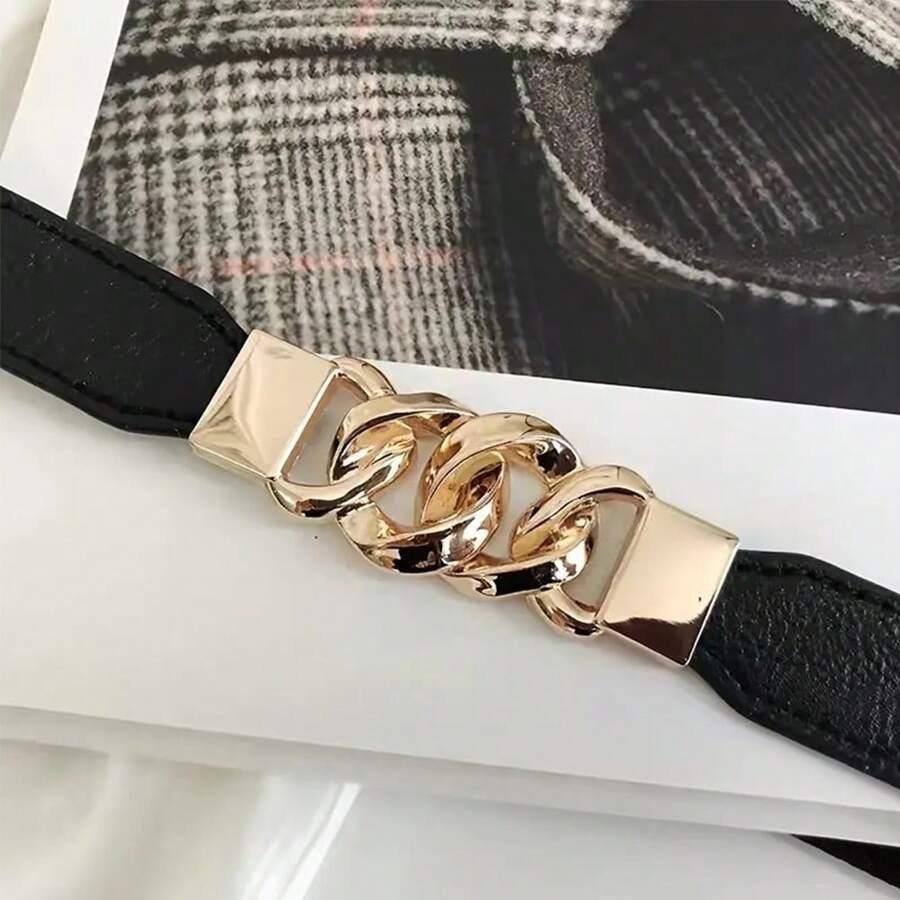 SHEIN CZARNY PASEK ZDOBIENIE S07__90