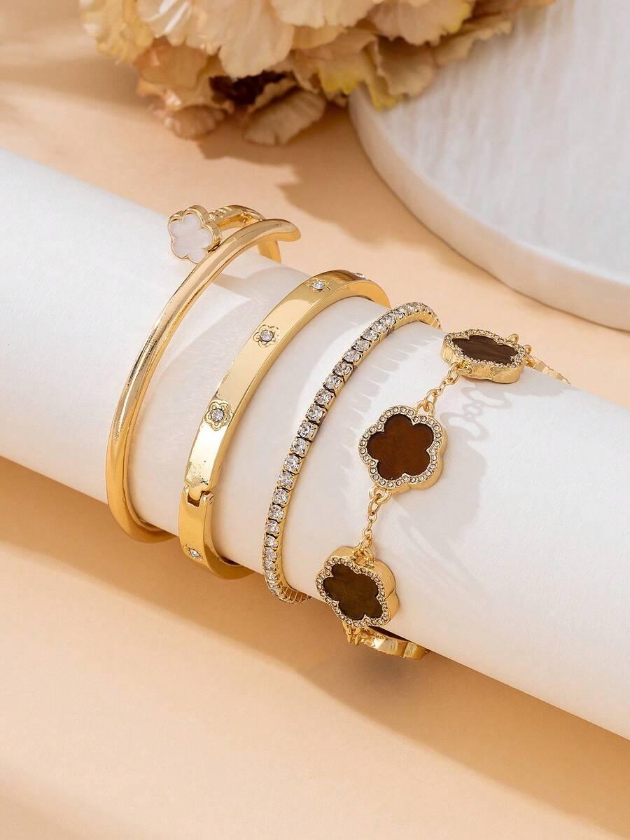 SHEIN BRANSOLETKA ZDOBIENIE 4-PACK S07