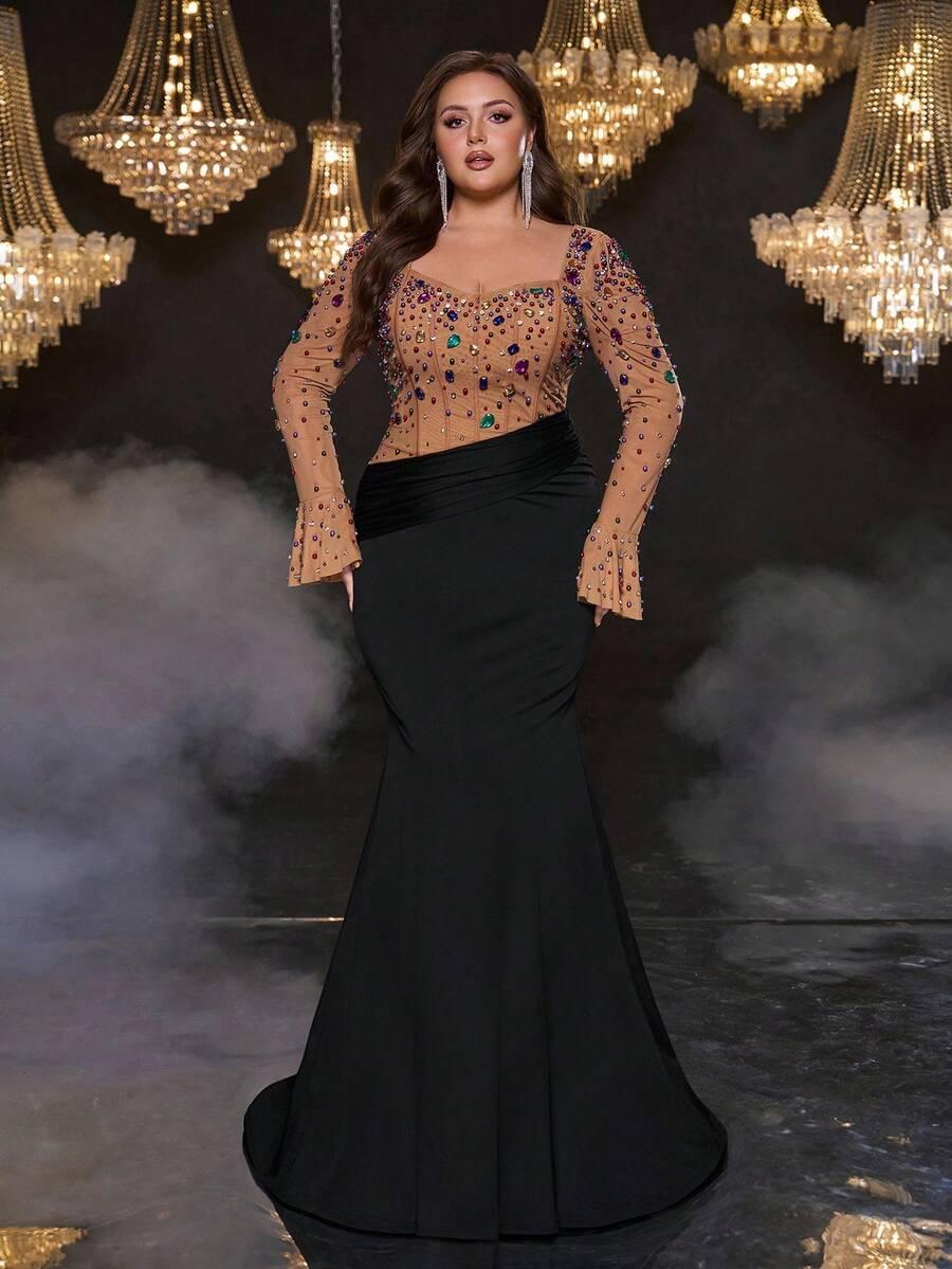 SHEIN MAXI SUKIENKA ZDOBIENIA S06__46