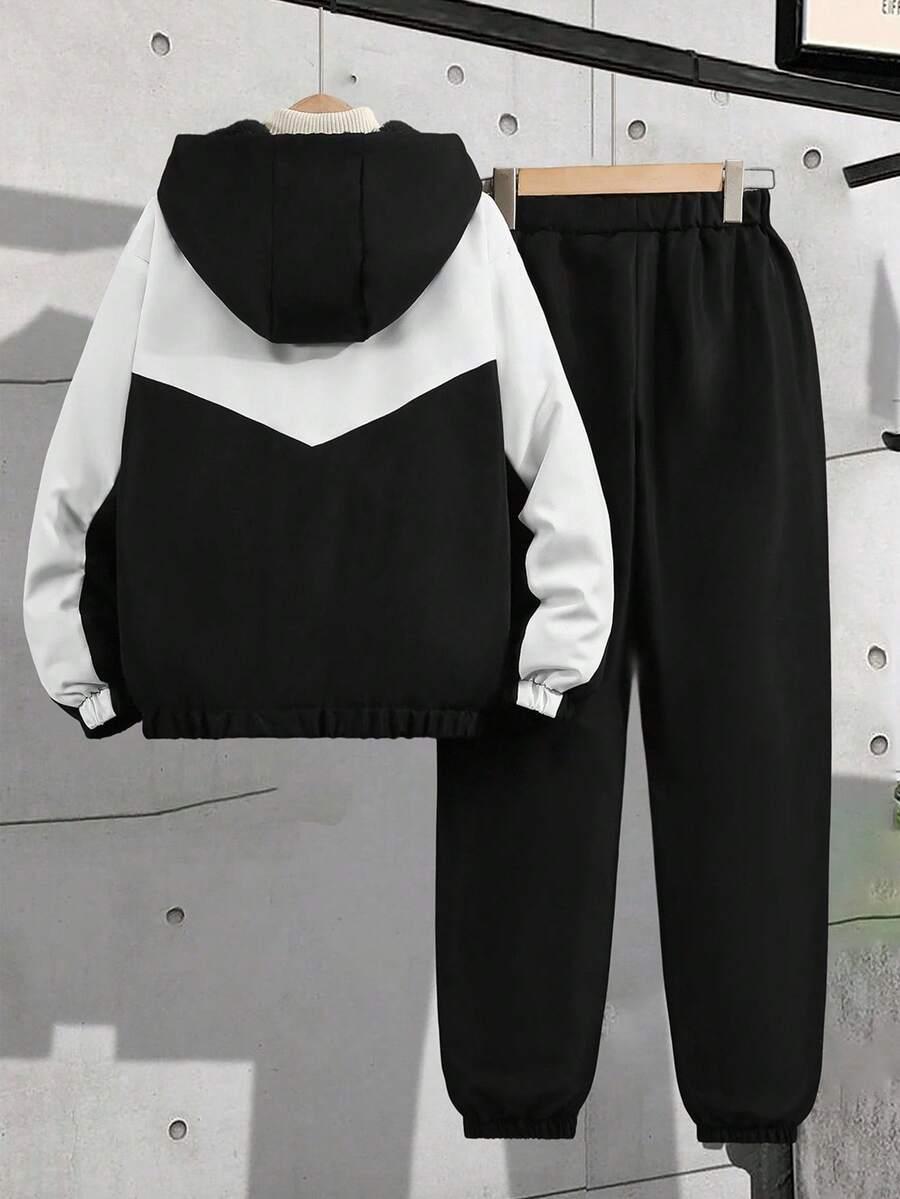 SHEIN KOMPLET DRESOWY KONTRAST S06__146/152