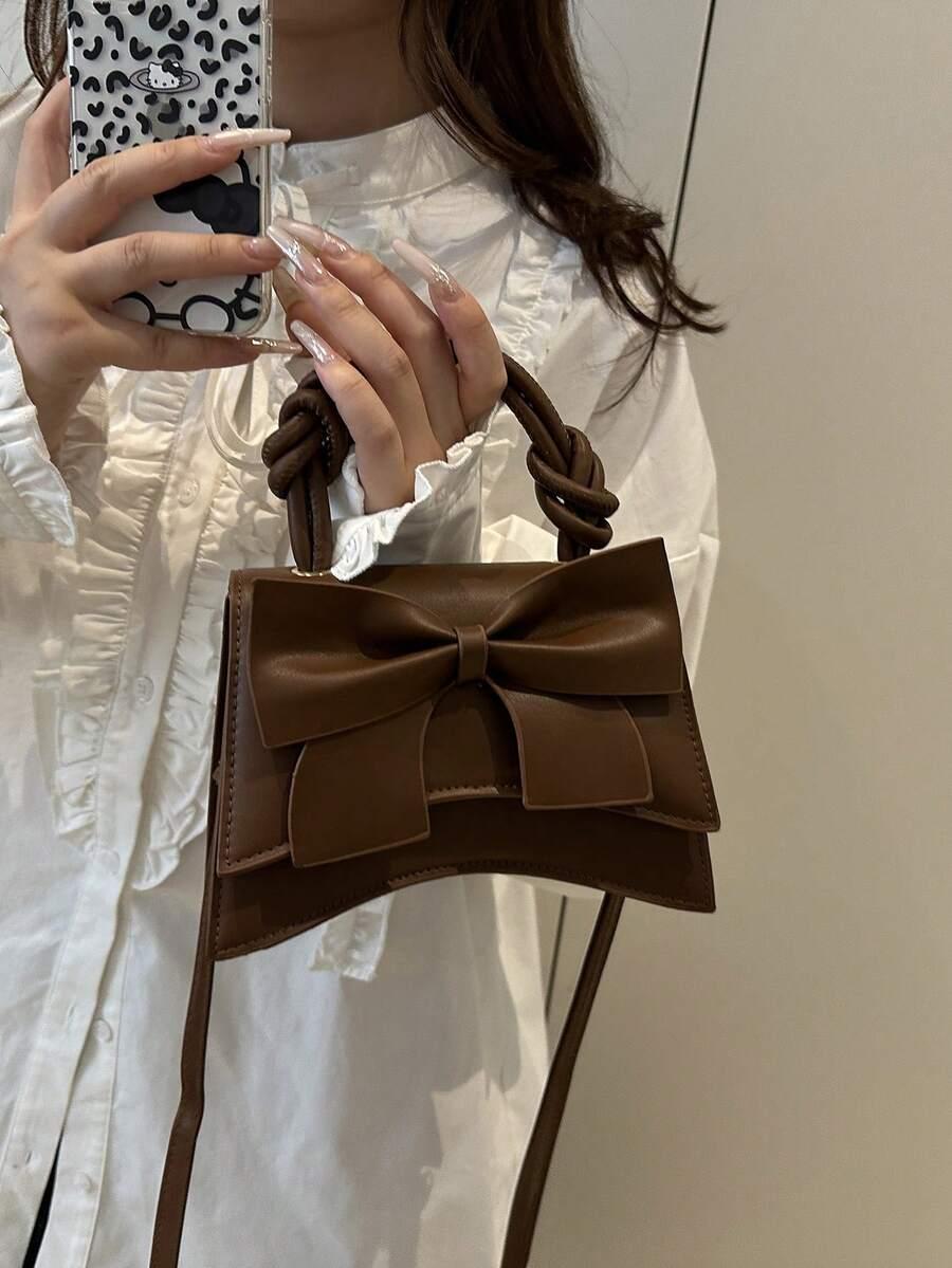 SHEIN BRĄZOWA TOREBKA IMITACJA SKÓRY S07__19X8X13,5