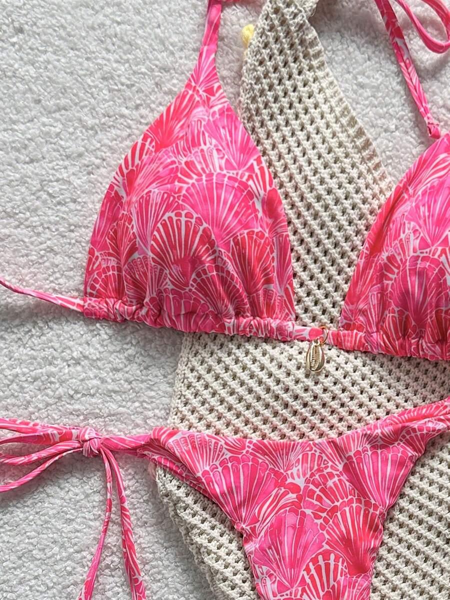 SHEIN DWUCZĘŚCIOWY STRÓJ KĄPIELOWY S09__XS