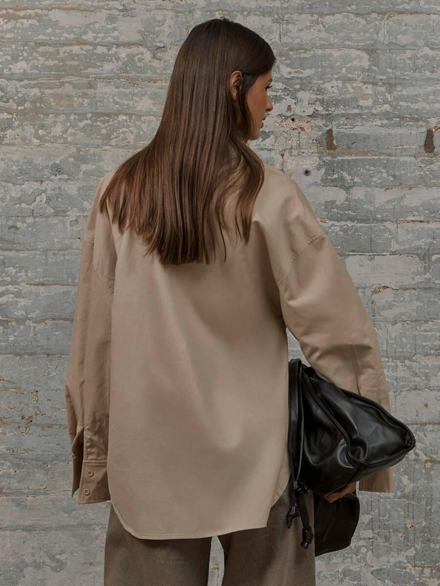 MUSERA BEŻOWA KOSZULA GUZIKI S06__XL