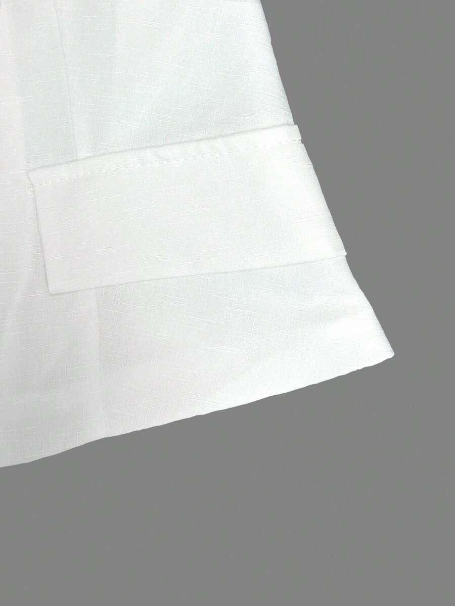 SHEIN KREMOWA KAMIZELKA TEKSTURA S06__M
