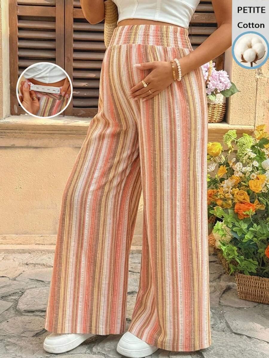 SHEIN SPODNIE CIĄŻOWE W PASKI S09__L