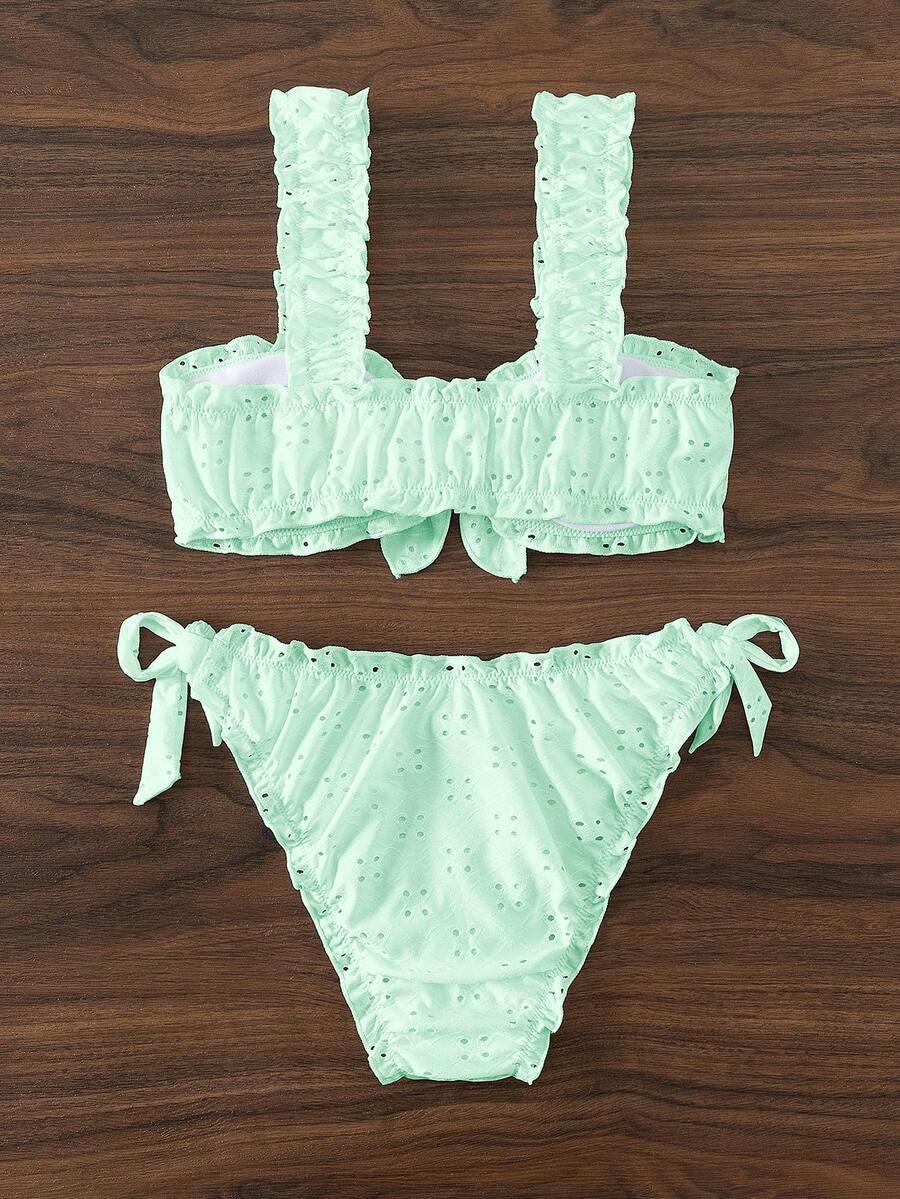 SHEIN ZIELONY DWUCZĘŚCIOWY STRÓJ KĄPIELOWY S09__M
