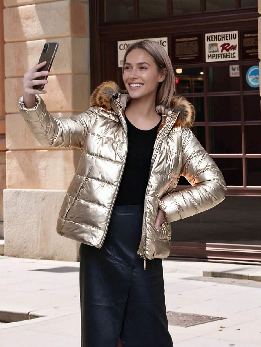 SHEIN PIKOWANA KURTKA ZAMEK W01__XL