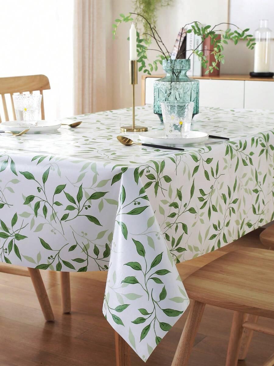 SHEIN OBRUS NA STÓŁ WZÓR LIŚCI S07__60X60