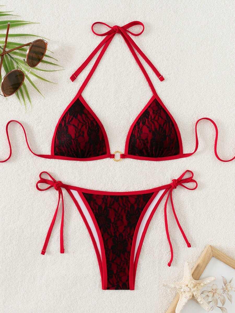 SHEIN DWUCZĘŚCIOWY STRÓJ KĄPIELOWY S09__XXS