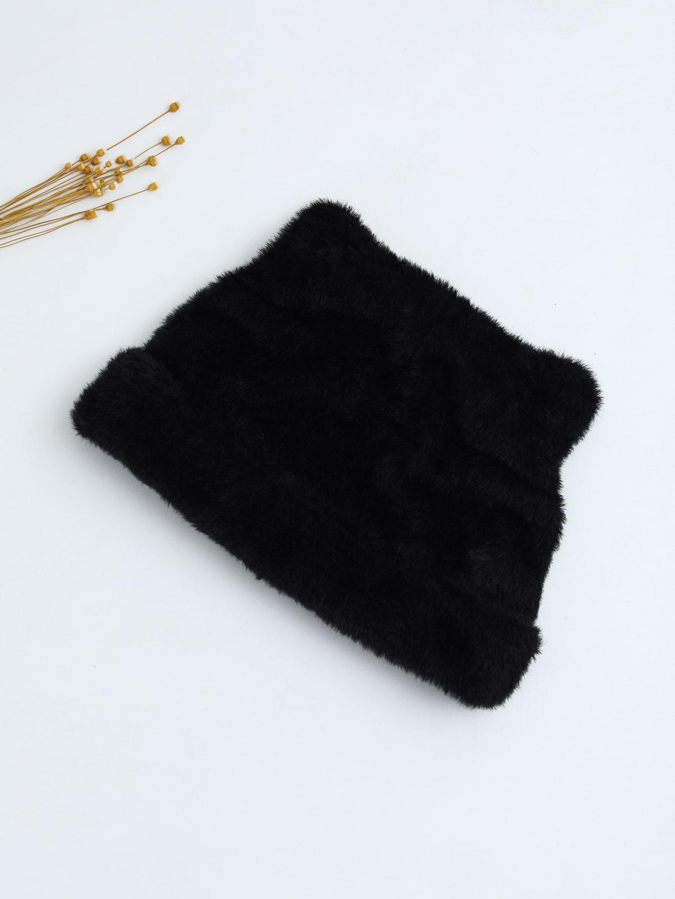 SHEIN CZARNA CZAPKA ZIMOWA W01__56/58