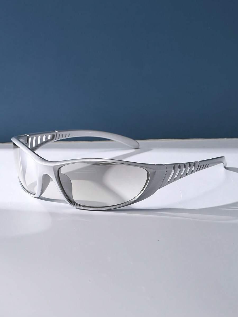 SHEIN OKULARY SREBRNE OPRAWKI S07