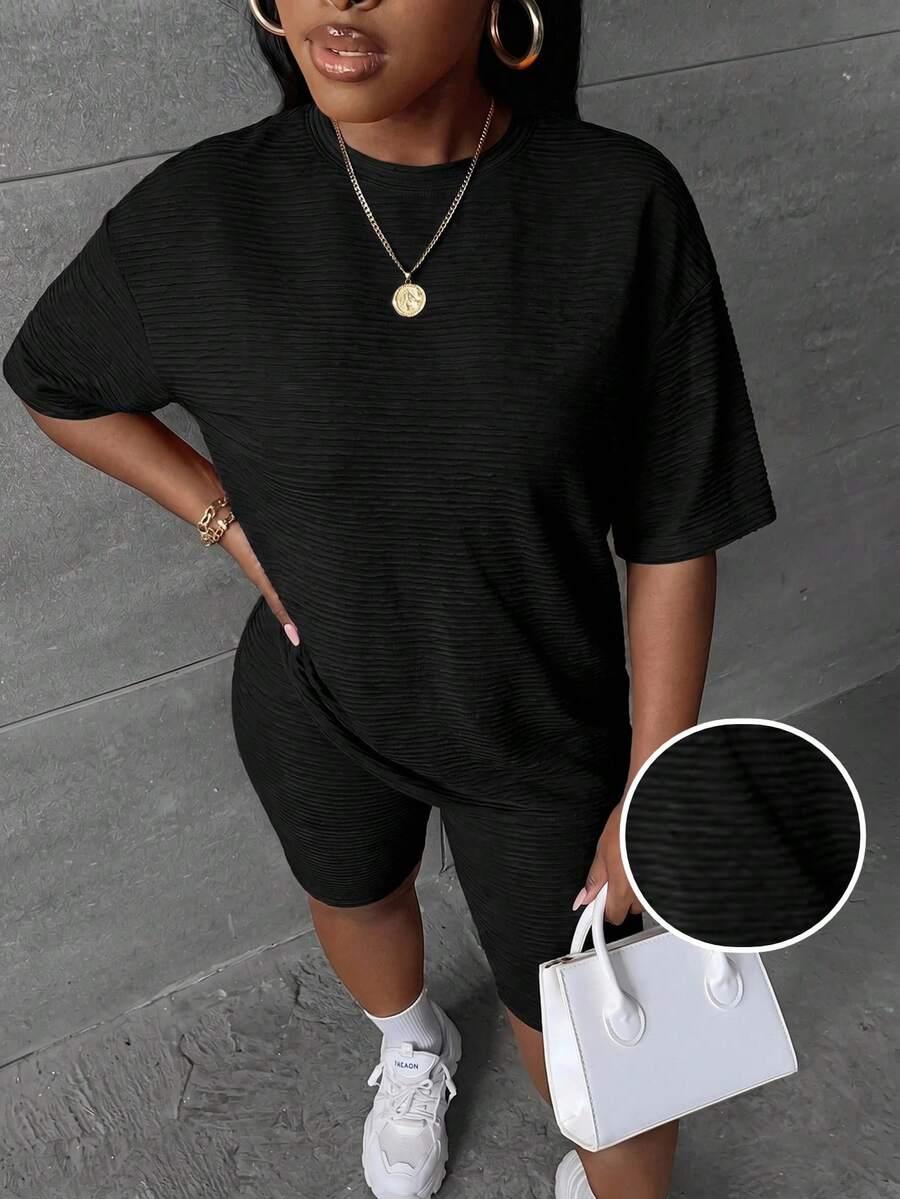SLAYDIVA CZARNY KOMPLET T-SHIRT SPODENKI S06__L