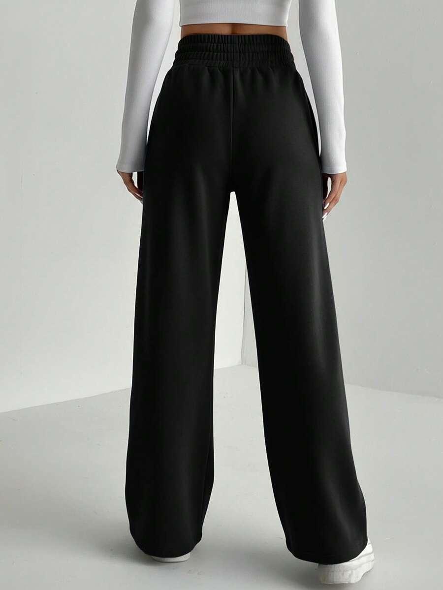 SHEIN CZARNE SPODNIE DRESOWE S06__L