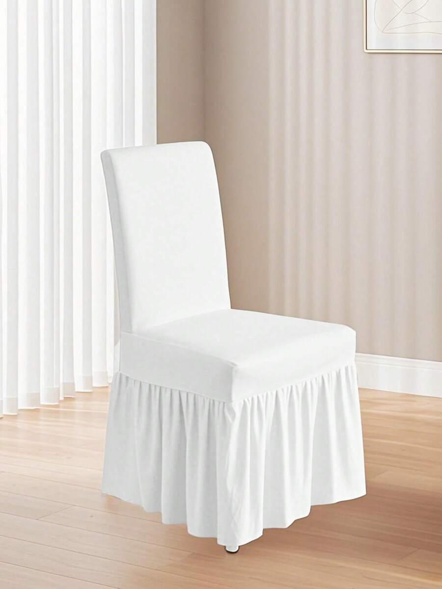 SHEIN BIAŁY POKROWIEC NA KRZESŁO 4-PACK S07__50X50X60