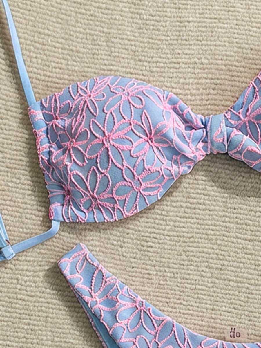 SWIM VCAY DWUCZĘŚCIOWY STRÓJ KĄPIELOWY KWIATY S09__S
